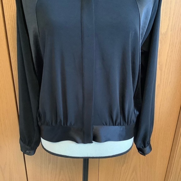 Haute Hippie Black Domino Bomber Jacket Sz-S - Picture 4 of 7